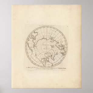 Affiches Les pays situent au sujet du Pôle Nord