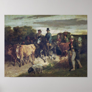 Affiches Les paysans de Flagey retournant de la foire