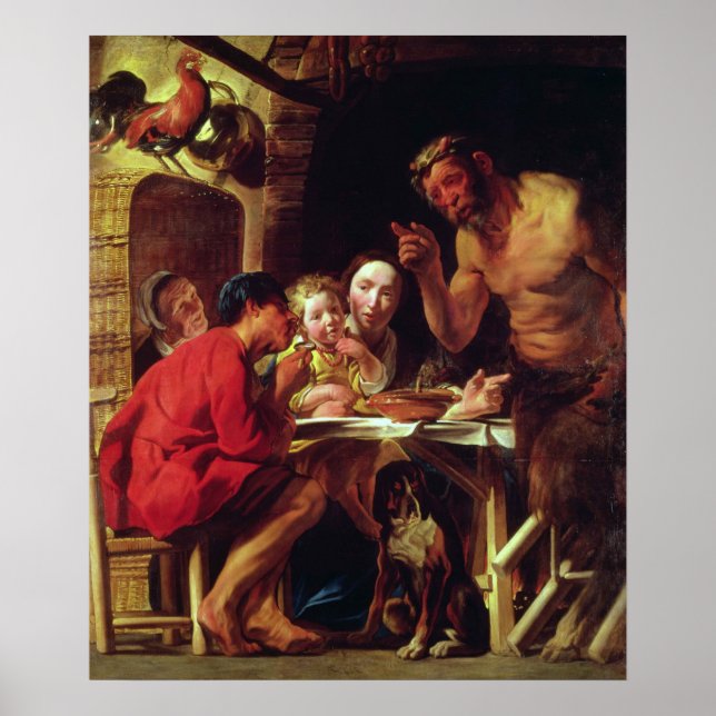 Affiches Les paysans et le Satyr (Devant)