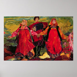 Affiches Les paysans russes chantent