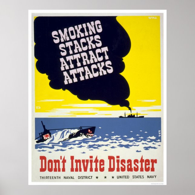 Affiches Les piles de tabac attirent les attaques - WPA (Devant)