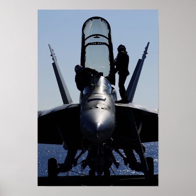 Affiches Les pilotes effectuent une inspection avant vol (Devant)