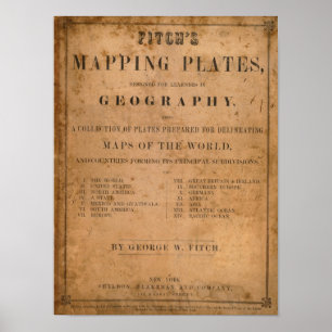 Affiches Les plats de cartographie de Fitch