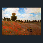 Affiches Les Poppies de Monet<br><div class="desc">Claude Monet peinture paysage,  Poppies sauvages,  affiche.</div>