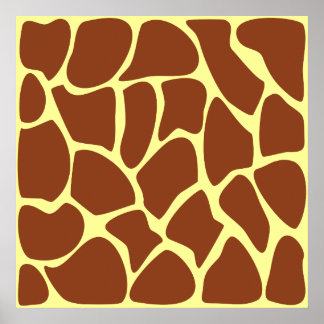 Affiches Les Prints de Brown Girafe.