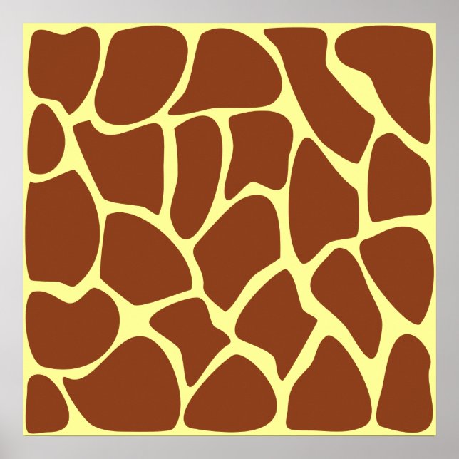 Affiches Les Prints de Brown Girafe. (Devant)