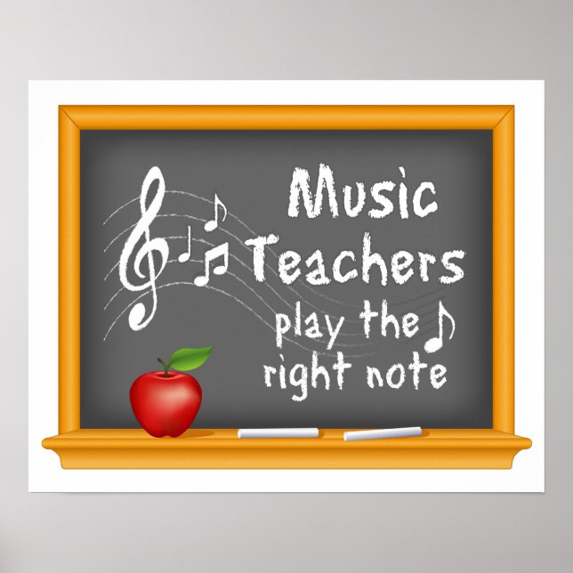 Affiches Les professeurs de musique jouent la bonne note (Devant)