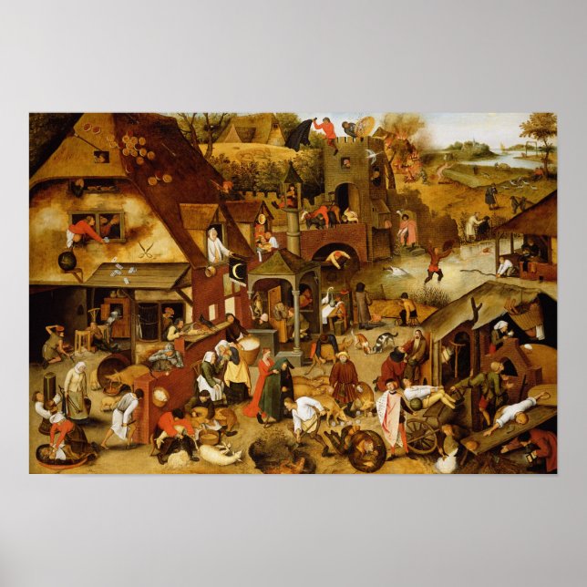 Affiches Les proverbes flamands (Devant)