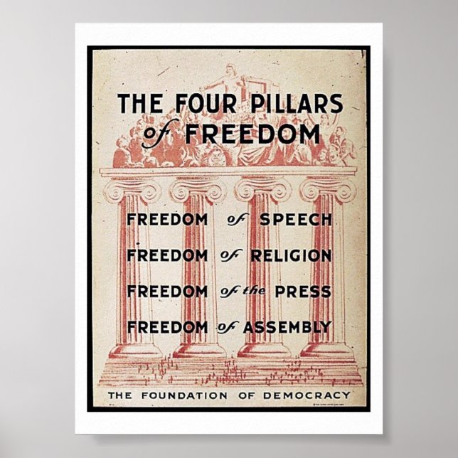 Affiches Les quatre piliers de la liberté (Devant)