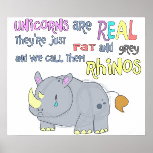 Affiches les rhinocéros ne sont que des licornes moches