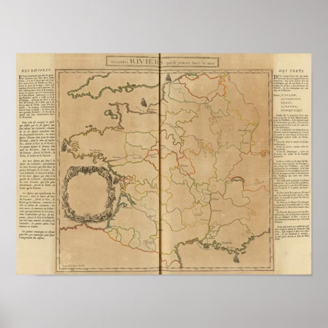 Affiches Les rivières France (Devant)