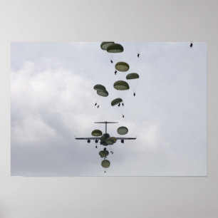 Affiches Les soldats d'armée sautent de C.A. - 17