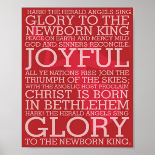 Affiches Les textes de chanson de Noël prêtent l'oreille le
