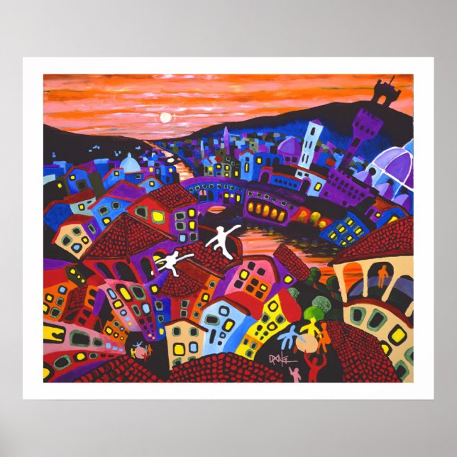 Affiches Les toits de Florence (Devant)