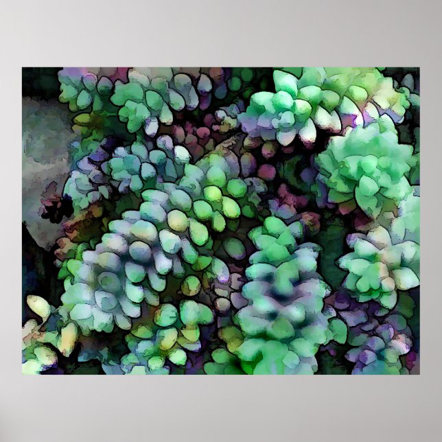 Affiches Les traces du cool Hued Burro dans le désert chaud (Devant)