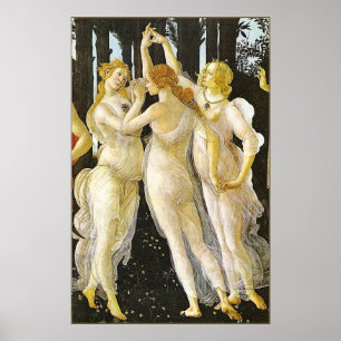 Affiches Les trois grâces de Sandro Botticelli
