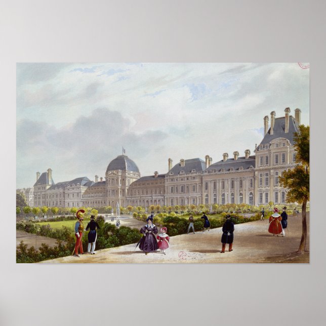 Affiches Les Tuileries pendant la Restauration (Devant)