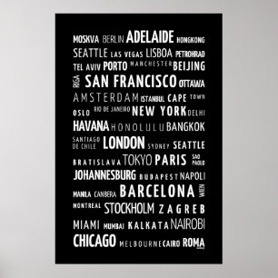 Affiches Les villes du monde