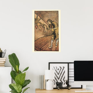 Affiches Les voyages de vintage Gulliver par Arthur Rackham