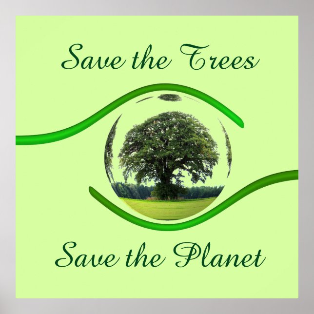 Affiches Les yeux sur l'écologie (Devant)