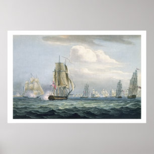 Affiches L'escadron de Sir Sidney Smith (1764-1840) engagea