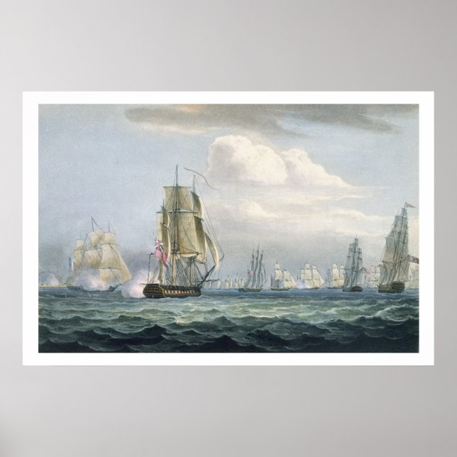 Affiches L'escadron de Sir Sidney Smith (1764-1840) engagea (Devant)