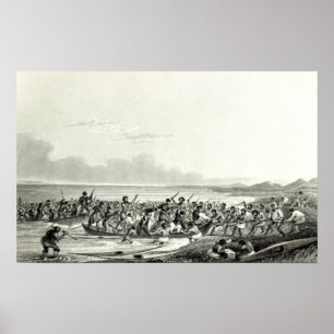 Affiches L'Eskimoes pillant les bateaux