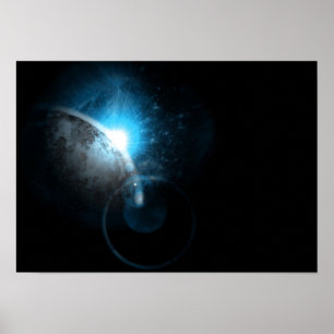 Affiches L'espace bleu