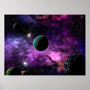 Affiches L'espace planétaire