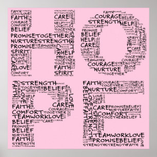 Affiches L'Esprit de l'Espoir (Texte noir)