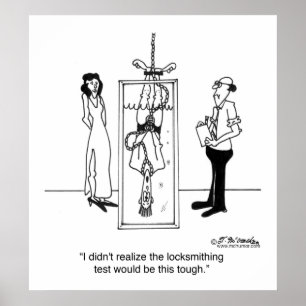Affiches L'essai de Locksmithing est dur