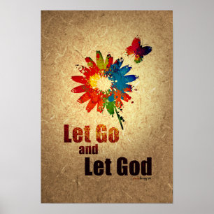 Affiches Let Go and Let God (programme de rétablissement en