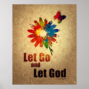 Affiches Let Go and Let God (programme de rétablissement en