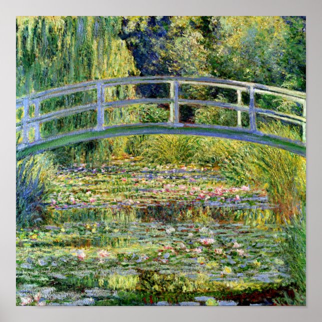 Affiches L'étang aux Lys d'eau de Monet Fine Art (Devant)
