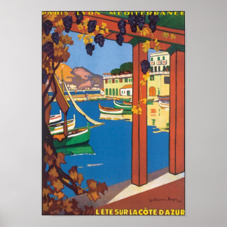 Affiches Lete Sur La Côte D'Azur