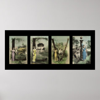 Affiches LETTRE Alphabet LEVI Nom Art