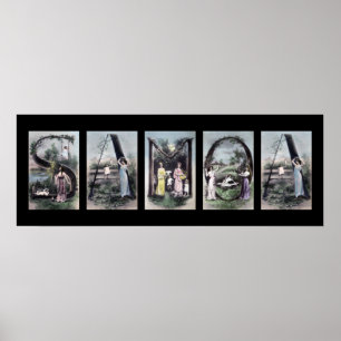 Affiches LETTRE Alphabet SAMOA Nom Art