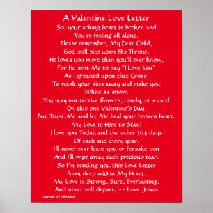 Affiches Lettre d'amour de Valentine
