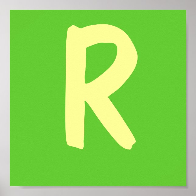 Affiches Lettre du nom du lutteur (Devant)