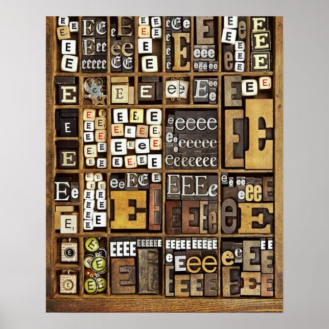 Affiches Lettre E (Devant)