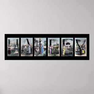 Affiches LETTRE HAILEY Alphabet Nom Art