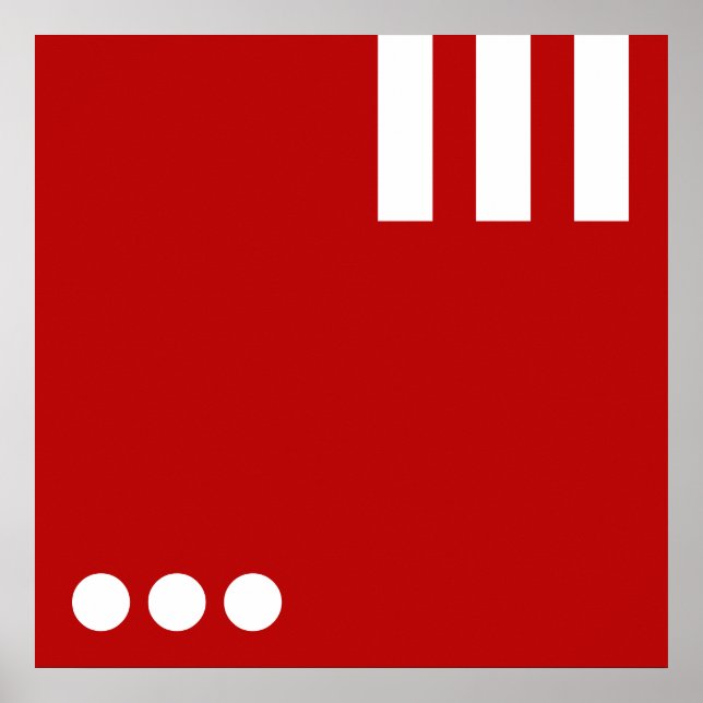 Affiches Lettre & Icône simple ART + vos couleurs & idées (Devant)