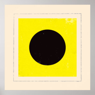 Affiches Lettre nautique "I" Signal Indicateur