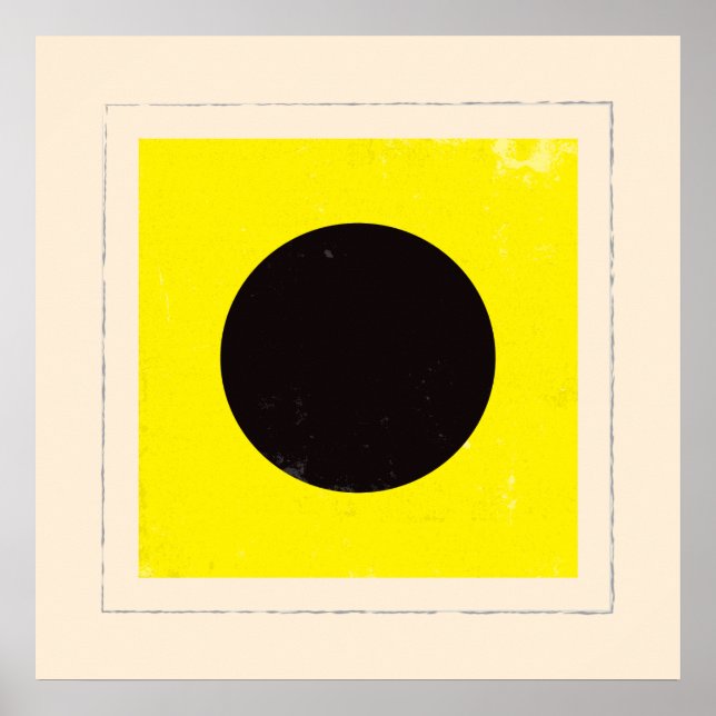 Affiches Lettre nautique "I" Signal Indicateur (Devant)