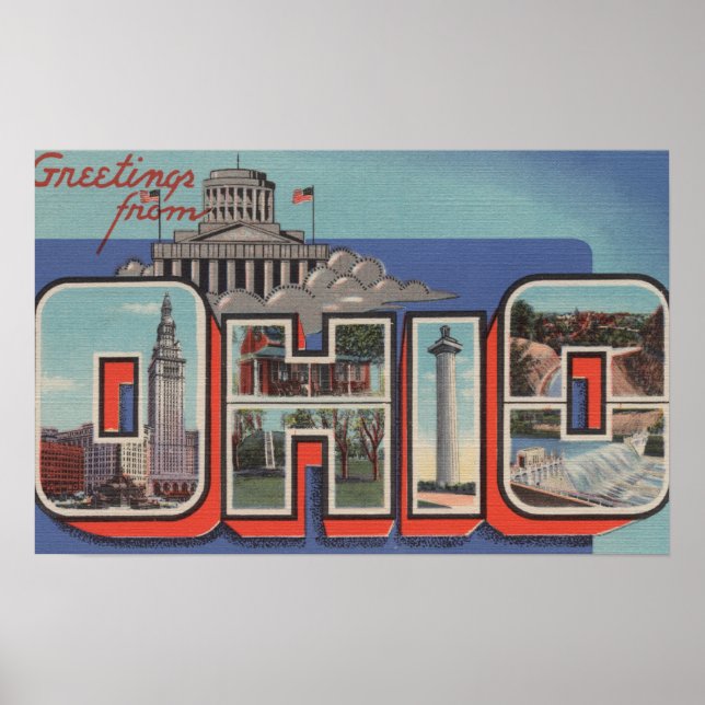 Affiches LETTRE OhioGRANDE SCÈNESOhio (Devant)