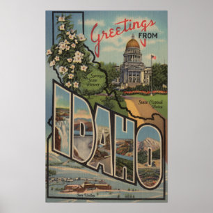 Affiches Lettre ScenesIdaho d'IdahoLarge