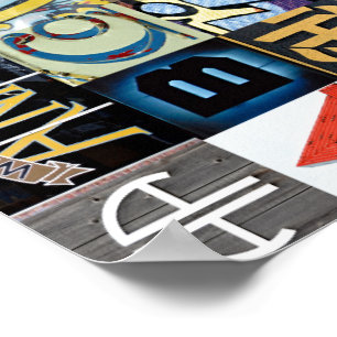 Affiches Lettres d'Ann Arbor