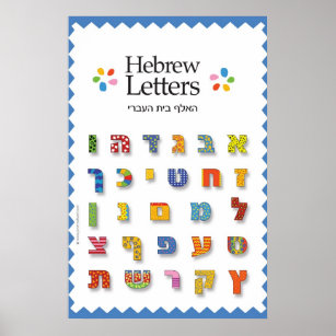 Affiches Lettres hébraïques