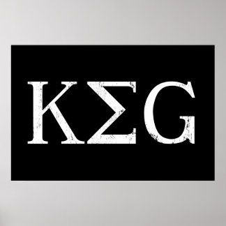 Affiches lettres keg boire un tshirt