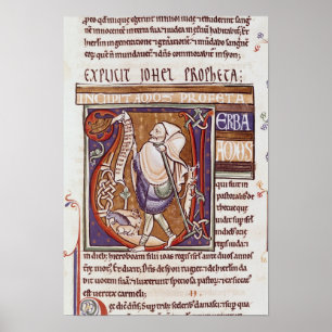 Affiches Lettrine historiée 'V' représentant Amos